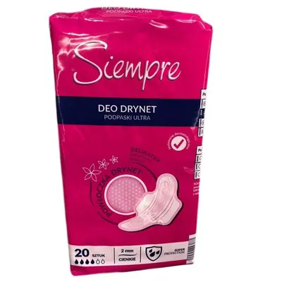 Siempre Deo Drynet Ultra, Cienki podpaski drynet o delikatnym kwiatowym zapachu