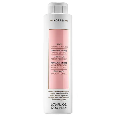 Korres Pomegranate, Tonic Lotion (Tonik z wyciągiem z granatu do skóry mieszanej i tłustej)