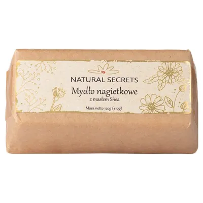 Natural Secrets Mydło nagietkowe z masłem Shea