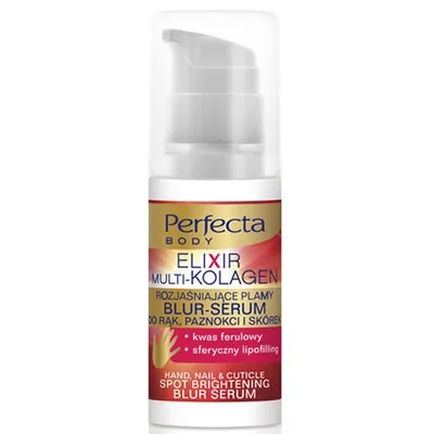 Perfecta Elixir Multi-kolagen, Rozjaśniające plamy blur-serum do rąk, paznokci i skórek