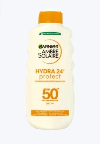 Garnier Ampre Solaire, Protection  Lotion  24h Hydration SPF 50+ (Balsam ochronny o nawilżającej formule)