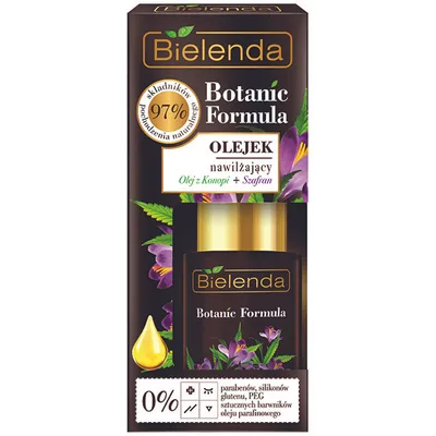 Bielenda Botanic Formula, Olejek nawilżający `Olej z konopi + szafran`