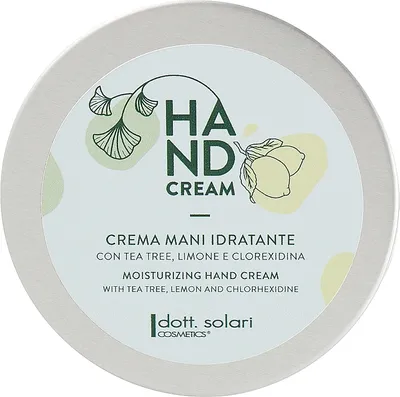 Dott. Solari Cosmetics Moisturizing Hand Cream (Nawilżający krem ​​do rąk o działaniu antybakteryjnym)