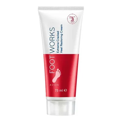 Avon Foot Works, Extreme Cracked Heel Restoring Cream (Kuracja na popękane pięty [Regenerujący 3-dniowy krem na popękane pięty])
