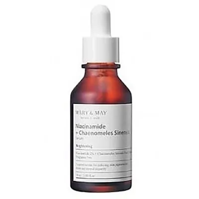 Mary & May Niacinamide + Chaenomeles Sinensis Serum (Serum rozświetlająco-normalizujące)