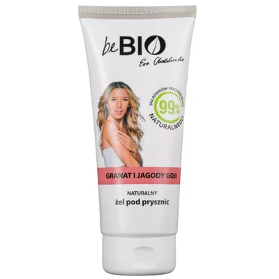 beBIO Naturalny żel pod prysznic `Granat i jagody goji`
