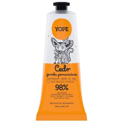 Yope Krem do rąk `Cedr i gorzka pomarańcza`