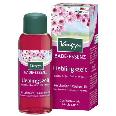 Kneipp Bade-Essenz Lieblingszeit (Olejek do kąpieli z ekstraktem z wiśnii i olejem z kiełków ryżu  `Ulubiony czas`)