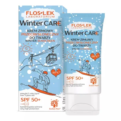 Floslek Winter Care, Krem zimowy przeciwsłoneczny do twarzy SPF 50+ (nowa wersja)