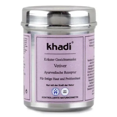 Khadi Vetiver Herbal Face Mask (Ziołowa maseczka z wetiwerem do cery tłustej i problematycznej)