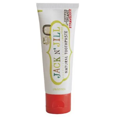 Jack N'Jill Natural Toothpaste Strawberry (Naturalna pasta do zębów z organiczną truskawką i ksylitolem)