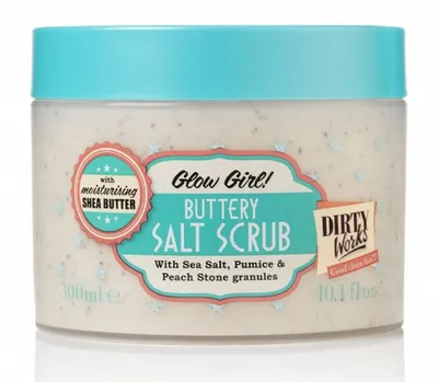 Dirty Works Glow Girl!, Buttery Salt Scrub (Peeling z solą maślaną)