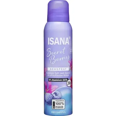 Isana Secret Berries, Deospray (Dezodorant w sprayu)