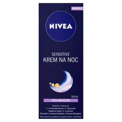 Nivea Sensitive, Krem na noc do cery wrażliwej