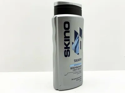 Skino Silver Body & Hair Shower Gel (Żel pod prysznic i szampon do włosów z jonami srebra)