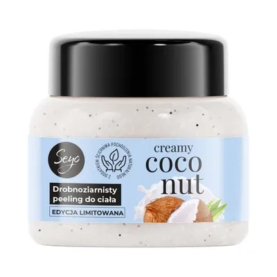 Seyo Creamy Coconut, Drobnoziarnisty peeling do ciała