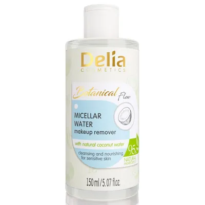 Delia Botanical Flow, Woda micelarna do demakijażu z naturalną wodą kokosową