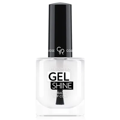 Golden Rose Extreme Gel Shine Miracle Top Coat (Żelowy utwardzacz do paznokci)