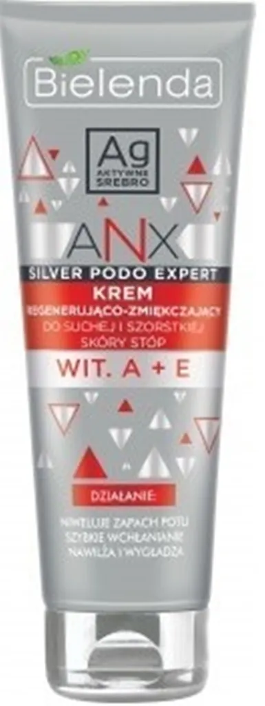 Bielenda ANX Silver Podo Expert, Krem zmiękczająco – regenerujący do suchej i szorstkiej skóry stóp