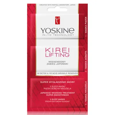 Yoskine Kirei Lifting, Weekendowy zabieg japoński - super wygładzenie skóry
