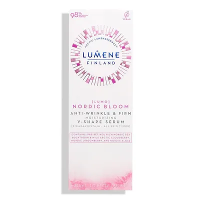 Lumene [Lumo] Nordic Bloom,  Anti-wrinkle & Firm Moisturizig V-Shape Serum (Przeciwzmarszczkowo-ujędrniające serum)
