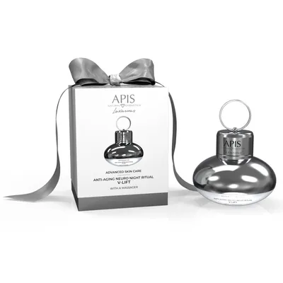 Apis Advanced Skin Care, Przeciwzmarszczkowy neuro-rytuał V-Lift na noc z masażerem