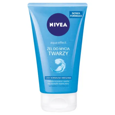 Nivea Aqua Effect, Żel do mycia twarzy do cery normalnej i mieszanej