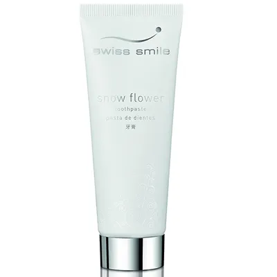 Swiss Smile Snow Flower Toothpaste (Wybielająca pasta do zębów bez fluoru usuwająca trwałe przebarwienia)
