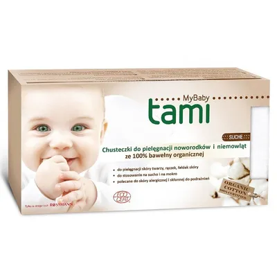 Tami MyBaby, Bawełniane chusteczki dla niemowląt suche