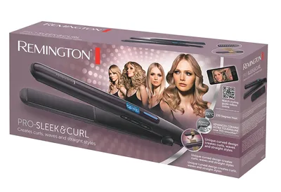 Remington Pro Sleek & Curl, Prostownica do kręcenia włosów S6505