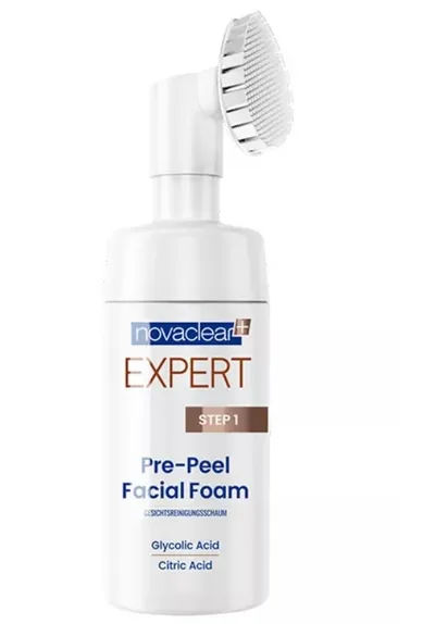 Novaclear Expert, Pre-Peel Facial Foam (Pianka do mycia twarzy z kwasem glikolowym)