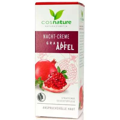 Cosnature Granatapfel, Nachtcreme (Odżywczy krem na noc z owocem granatu)