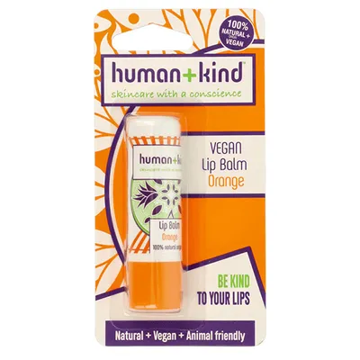 Human + kind Vegan Lip Balm Orange (Balsam do ust o zapachu pomarańczy)