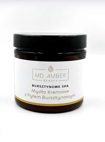 MD Amber Beauty Mydło kremowe z pyłem bursztynowym