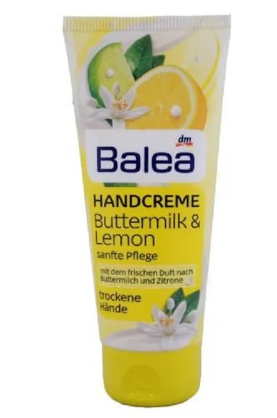Balea Handcreme Buttermilk & Lemon (Krem do rąk z maślanką i ekstraktem z cytryny)