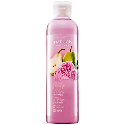 Avon Naturals, Pear & Peony, Shower Gel (Nawilżający żel pod prysznic `Gruszka i piwonia`)