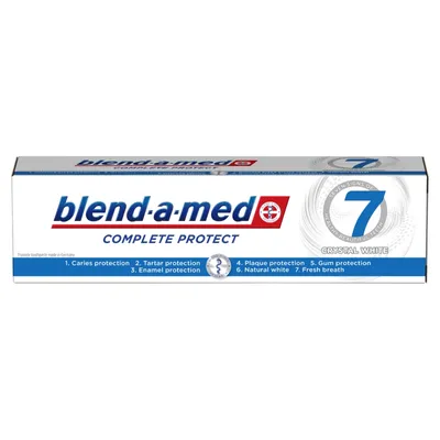 Blend - a - med Complete Protect 7 Crystal White, Pasta do zębów