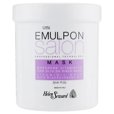 Helen Seward Emulpon Salon, Vitaminic Mask with Black Currant Oil (Witaminowa maska z olejkami owocowymi do włosów po zabiegach fryzjerskich)