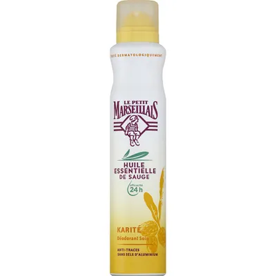 Le Petit Marseillais Déodorant Spray Huile Essentielle de Sauge & karité (Dezodorant w sprayu z olejkiem z szałwii i karité)