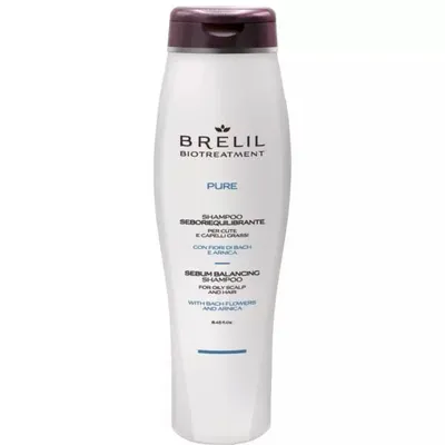 Brelil Pure, Sebum Balancing Shampoo (Szampon do przetłuszczających się włosów i skóry głowy)