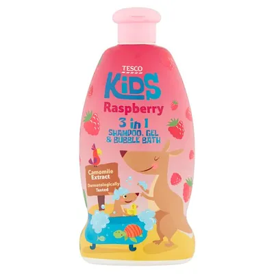 Tesco Value Kids, 3in1 Shampoo, Gel & Bubble Bath (Szampon, żel i płyn do kąpieli (różne rodzaje))