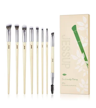 Jessup Eco-Friendly MakeUp, T328 Brushes Set (Zestaw 8 pędzli do makijażu)