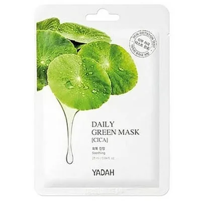 Yadah Daily Green Mask Cica (Maska w płachcie o działaniu łagodzącym i regenerującym Wąkrota azjatycka)