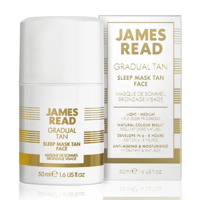James Read Sleep Mask Tan Face Retinol (Samoopalająca maska do twarzy na noc z retinolem)