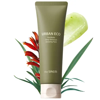 The Saem Urban Eco, Harakeke Deep Moisture Sleeping Pack (Nocna maska na twarz)