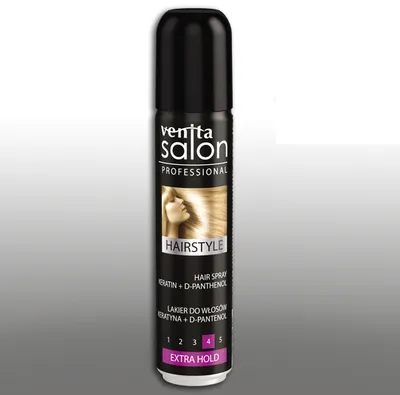 Venita Salon Professional Hairstyle, Hair Spray with Keratin + D-Panthenol (Lakier do włosów keratyna + d-pantenol)