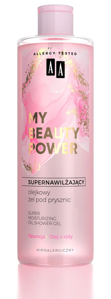 AA My Beauty Power, Super nawilżający żel pod prysznic `Opuncja`