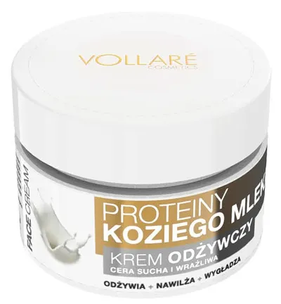 Vollare Cosmetics Face Cream, Krem do twarzy odżywczy z kozim mlekiem