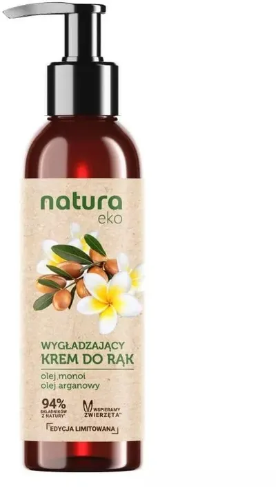 Natura Eko Wygładzający krem do rąk `Olej monoi, olej arganowy`