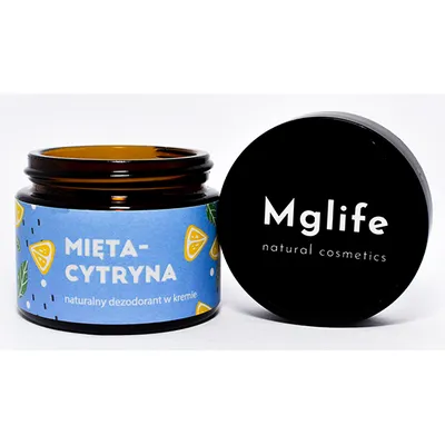 Mglife Naturalny dezodorant w kremie `Mięta – cytryna`